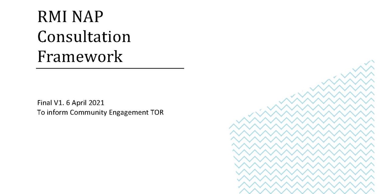 RMI NAP Consultation Framework